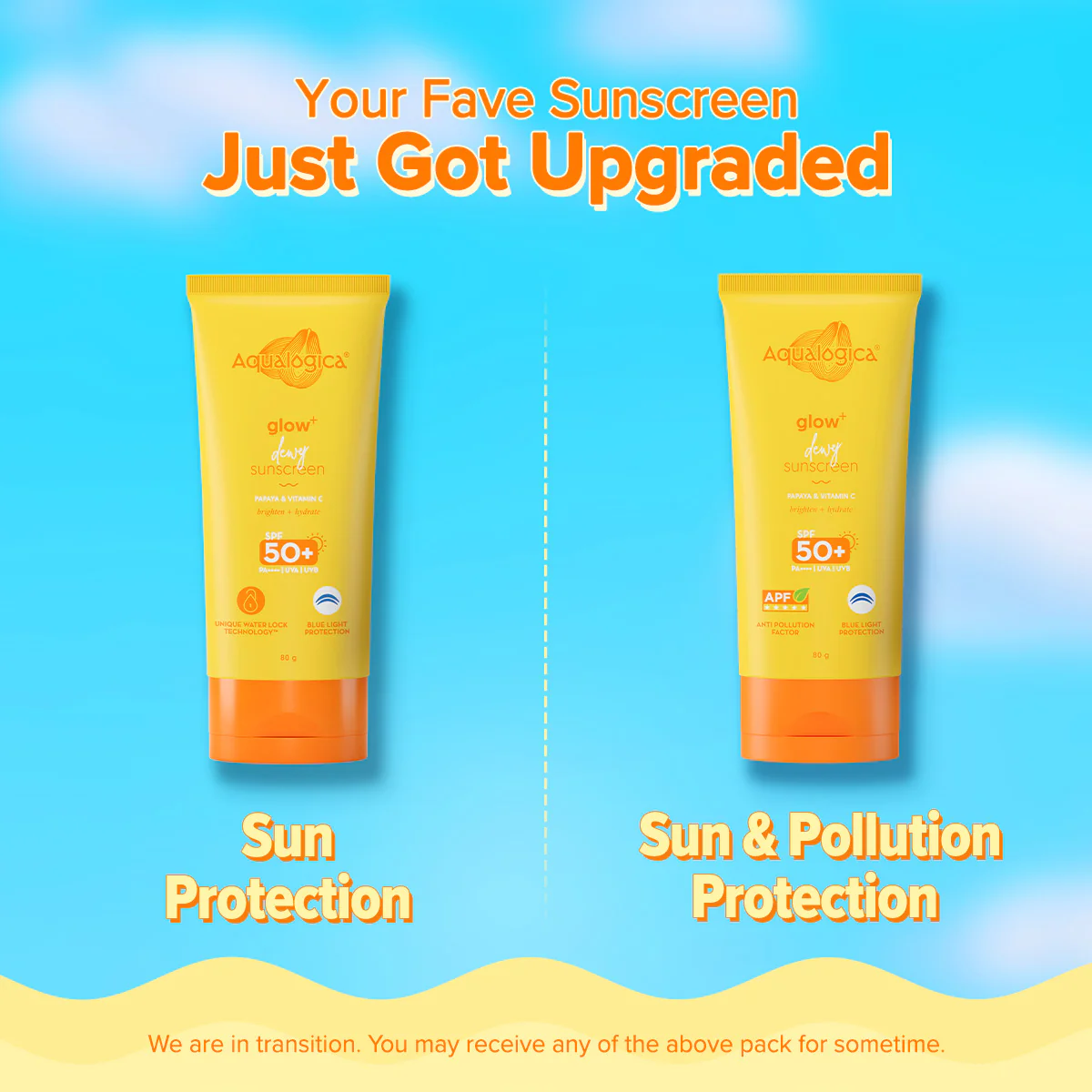 FREEBIE | Glow+ Dewy Sunscreen with SPF 50+ & PA++++ for UVA/B & Blue Light Protection & No White Cast - 80g - Image 2